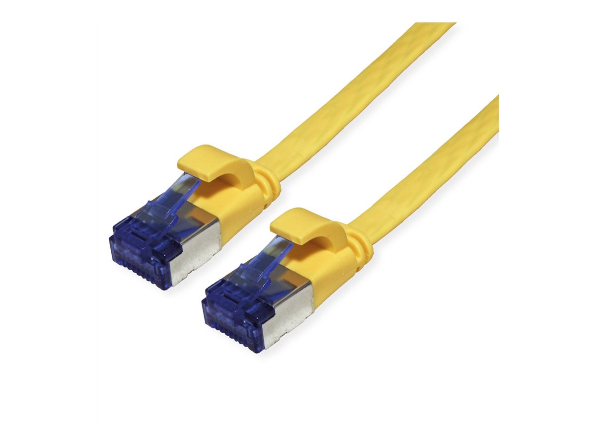 VALUE Patchkabel Kat.6A Class EA FTP extra-flach gelb 2m Verpackung