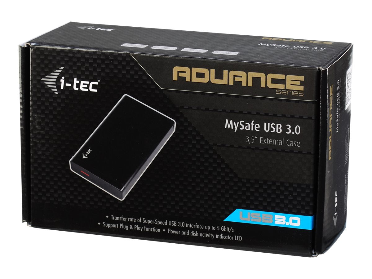 I-TEC USB 3.0 Mysafe externes Festplattengehäuse Vorderansicht