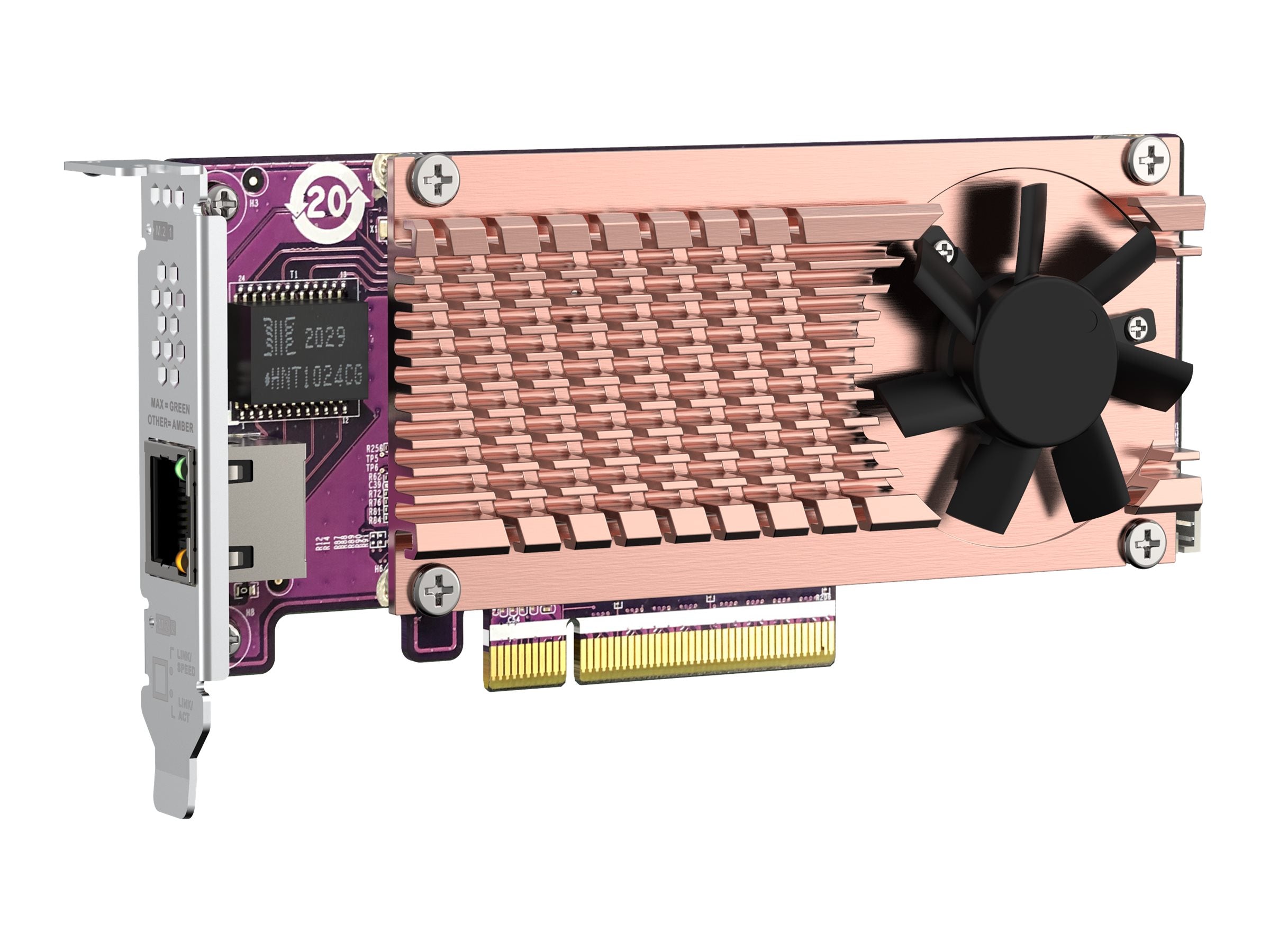 QNAP QM2-2P10G1TB Speicher-Controller Vorderansicht