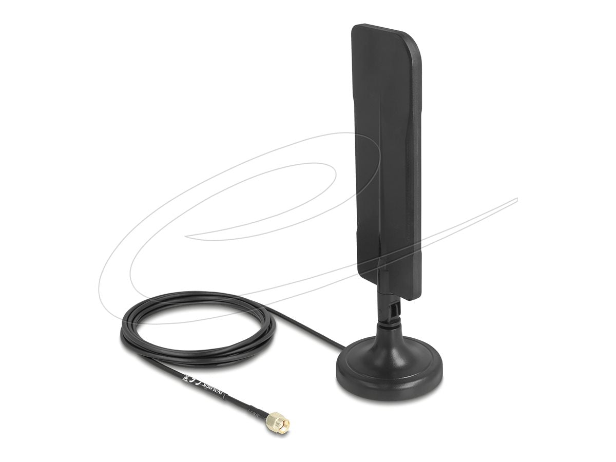 DELOCK WiFi 5,8 GHz Antenne RP-SMA Stecker Vorderansicht