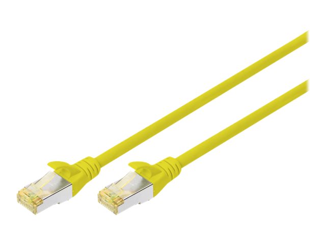 DIGITUS CAT 6A S-FTP Patchkabel Cu LSZH AWG 26/7 15m Gelb - Verpackung