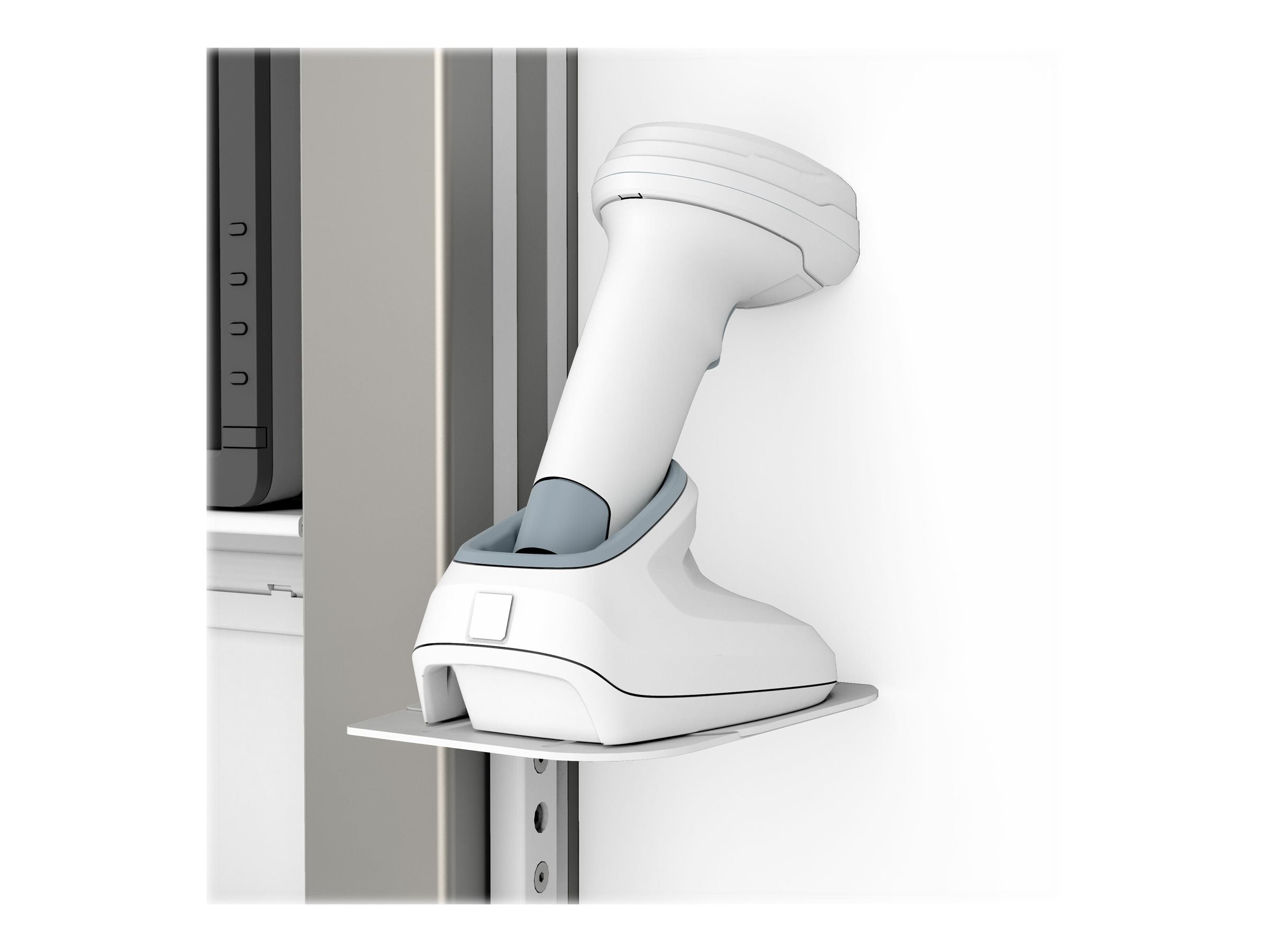 Detailaufnahme des ERGOTRON Carefit Enclosure Horizontal Scanner Bracket