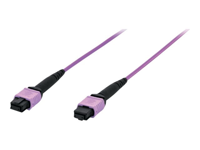 DIGITUS LWL Patchkabel MPO auf MPO Female OM4 Multimode 50/125 m 2m - Vorderansicht