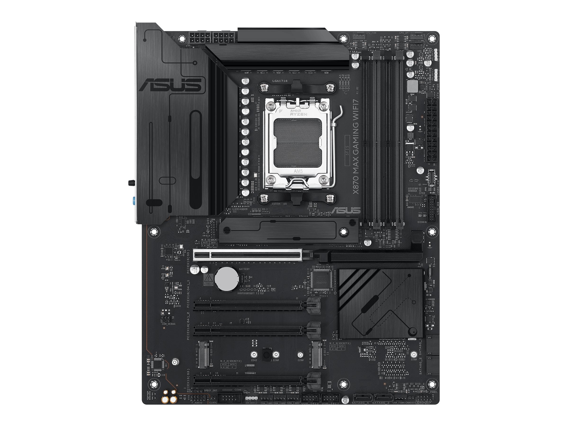 ASUS X870 MAX GAMING WIFI7 AM5 Motherboard Vorderansicht