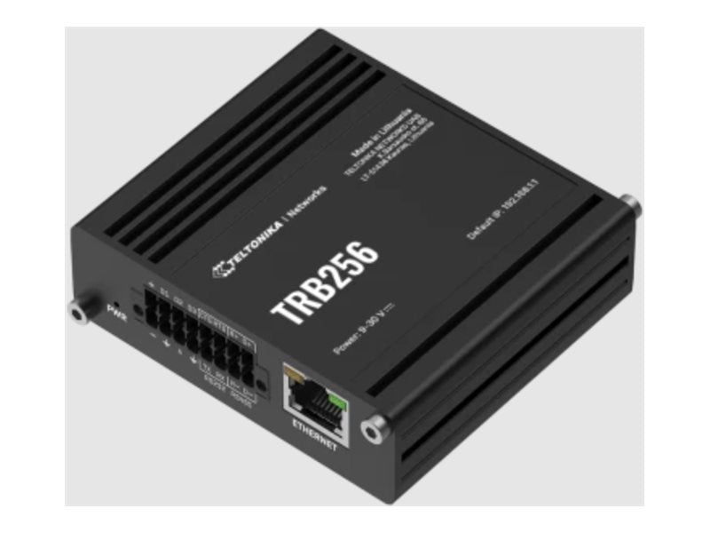 TELTONIKA NETWORKS TRB256 Industrial 4G NB-IoT Gateway - Vorderansicht