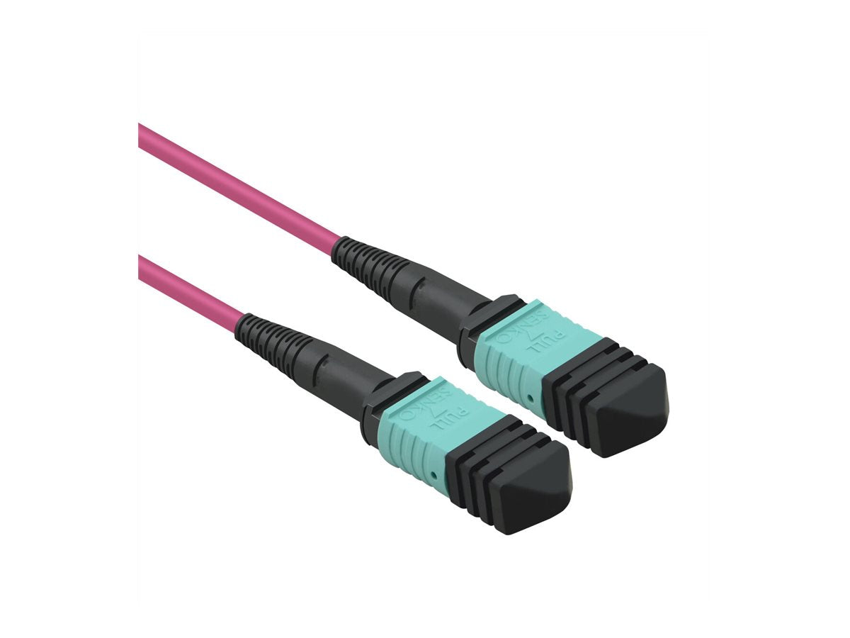 VALUE MPO-Trunk-Kabel 50/125um OM4 MPO/MPO violett 5m - Vorderansicht