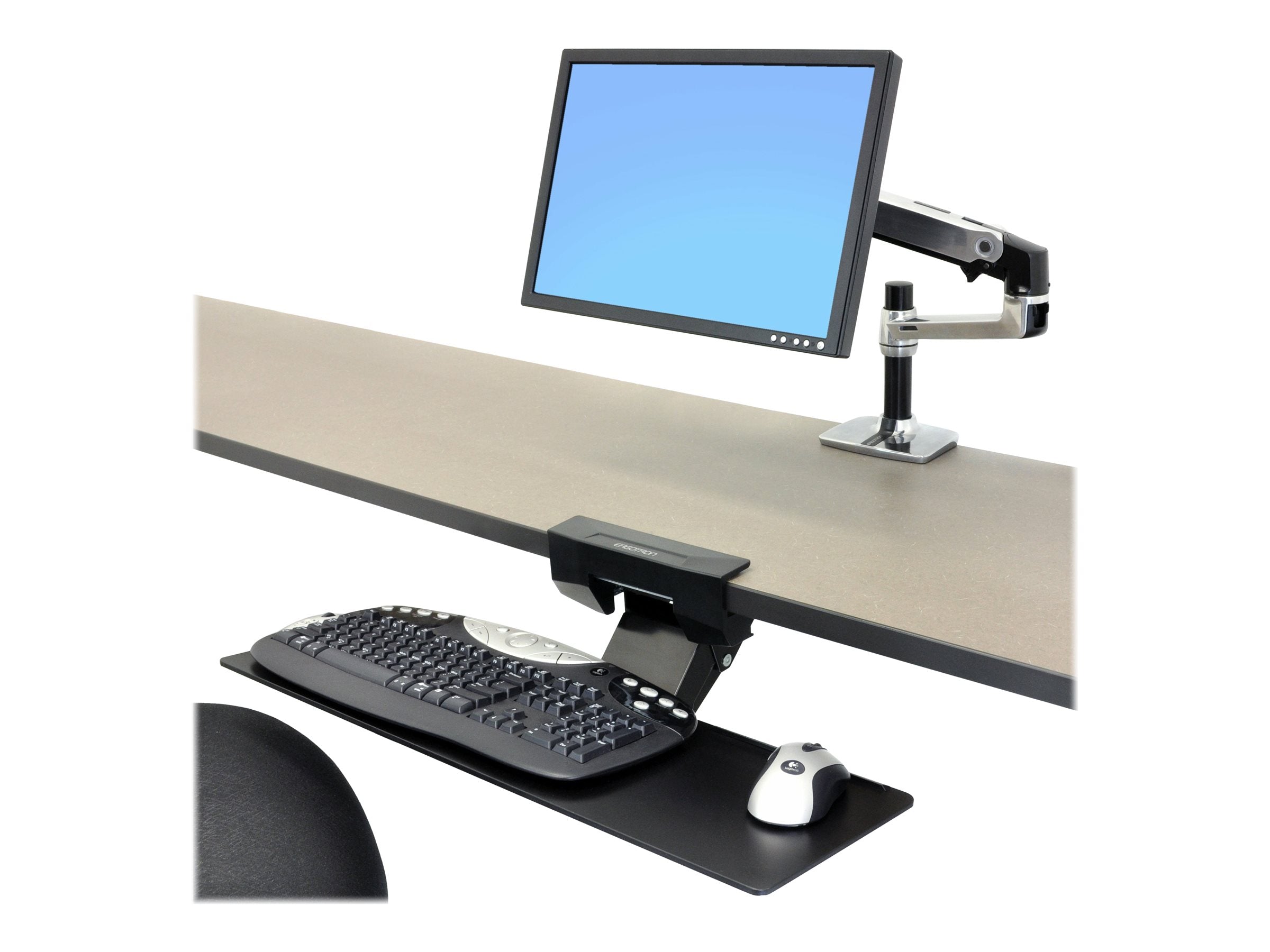 Verpackung ERGOTRON Neo-Flex Untertisch Tastaturschwenkarm schwarz