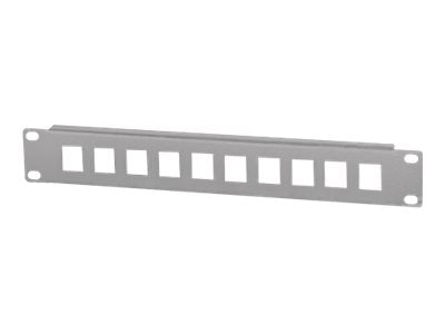 INTELLINET 10Port Patchpanel 25,4cm 10Zoll unbestueckt - Vorderansicht
