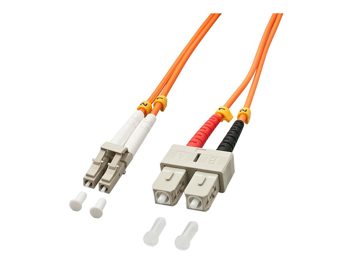 LINDY LWL-Duplexkabel LC/SC OM2 5m Vorderansicht