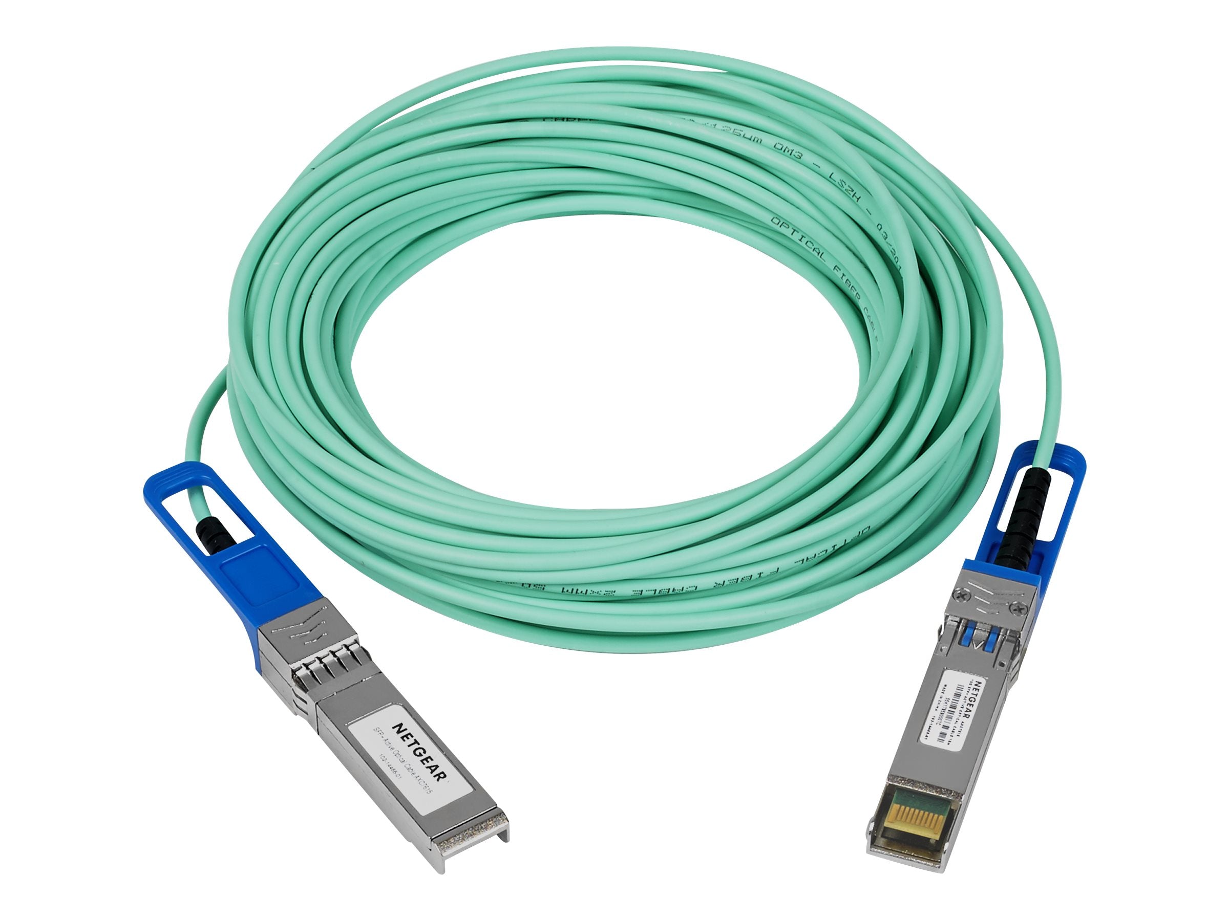 NETGEAR Direct Attach Active Optical SFP+ DAC Kabel 15 Meter - Vorderansicht