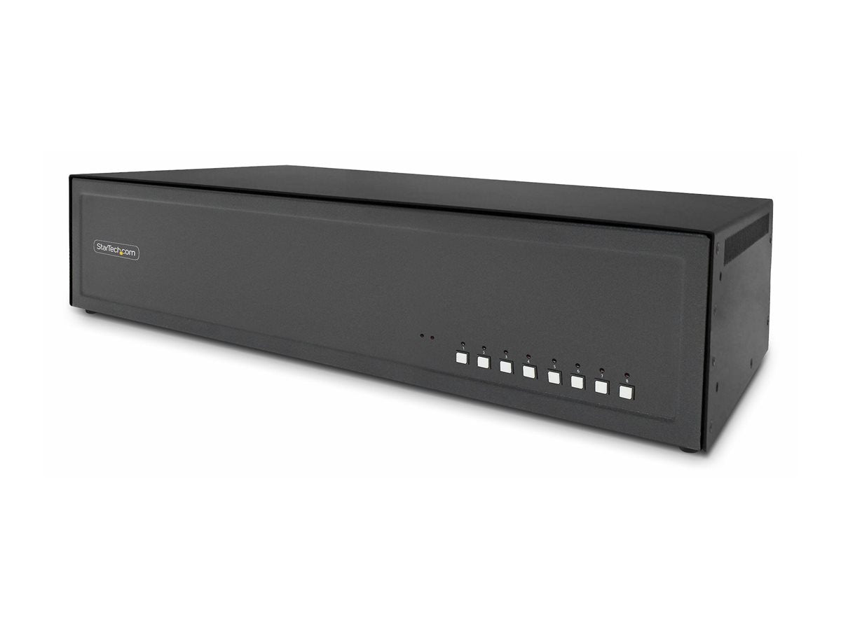 STARTECH.COM 8-Port Secure Dual-Monitor KVM-Switch DVI NIAP 4.0 Zertifizierter Desktop KVM Umschalter CAC-Port