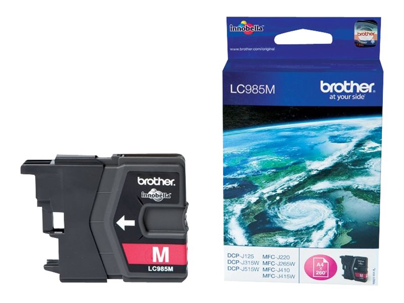 BROTHER LC-985 Tinte magenta im Einsatz