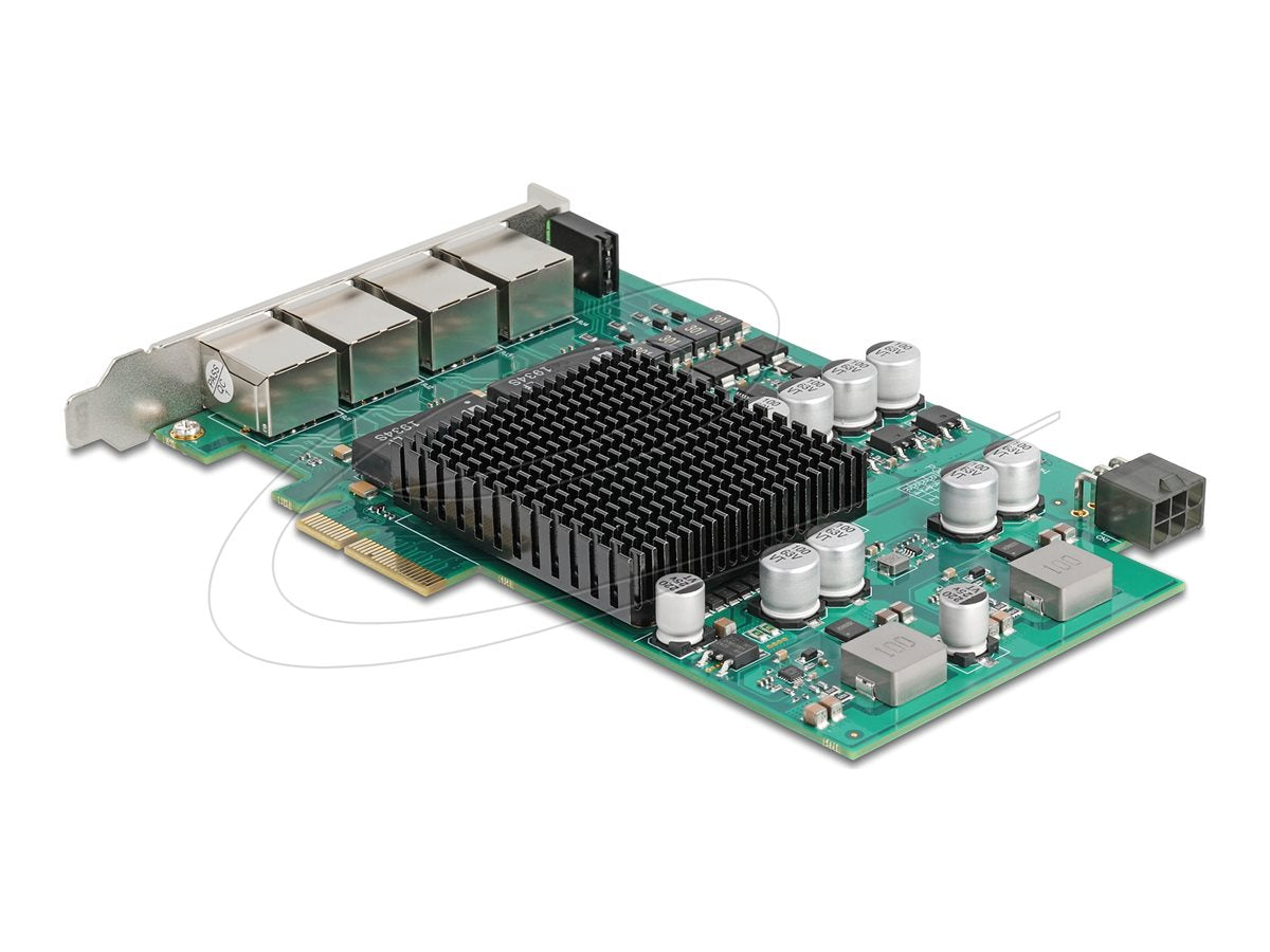 DELOCK PCI Express x4 Netzwerkkarte Vorderansicht