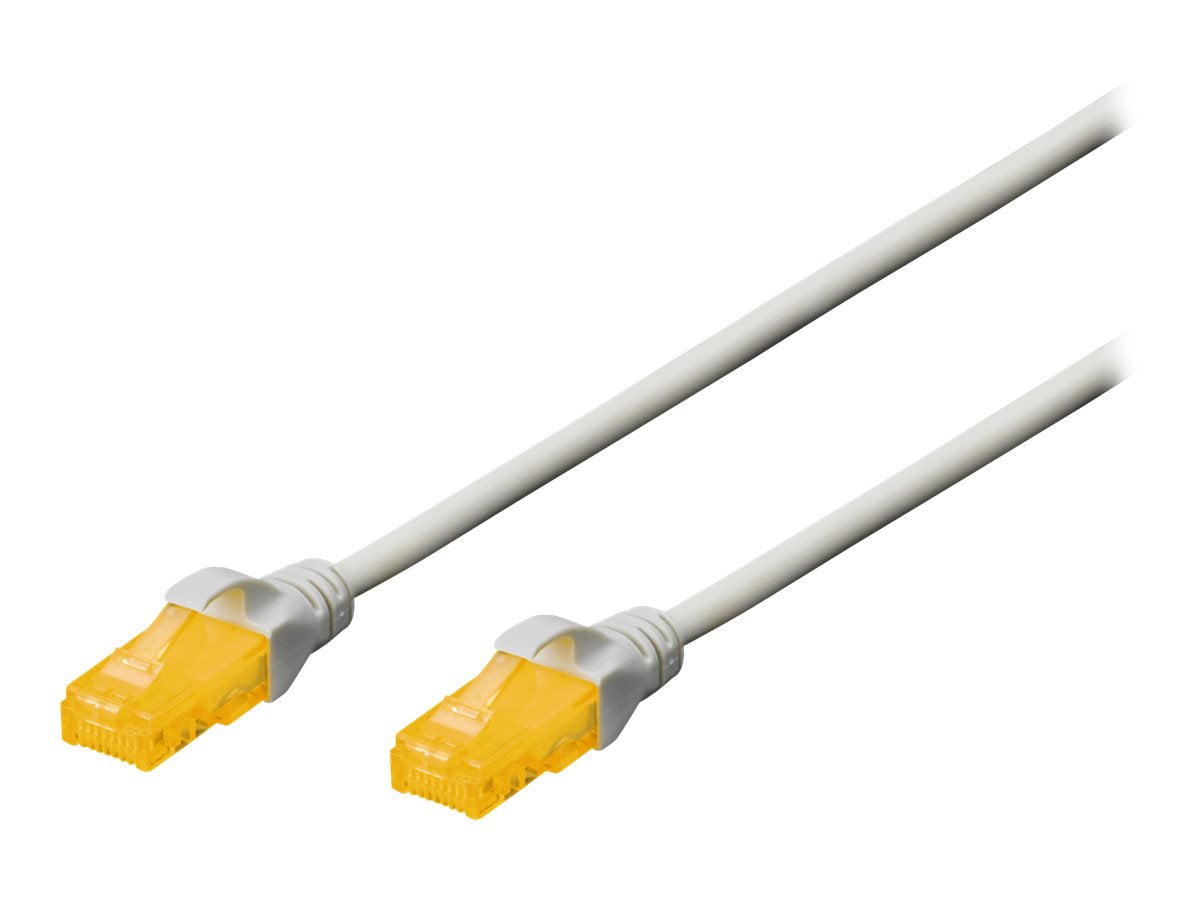DIGITUS CAT 6A U-UTP Patchkabel Cu LSZH AWG 26/7 0,5m Grau - Vorderansicht