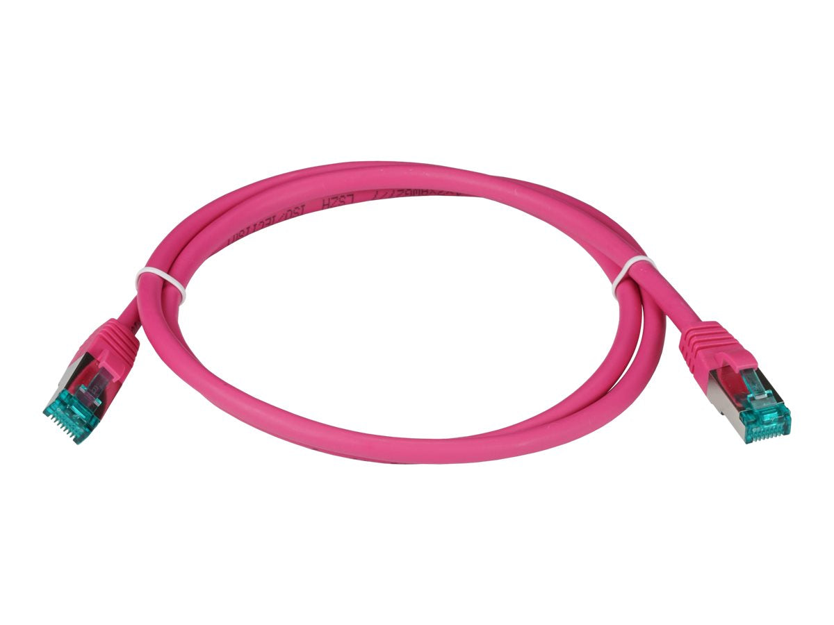 EFB RJ45 Patchkabel S/FTP Cat6A LSZH Magenta 2m - Vorderansicht