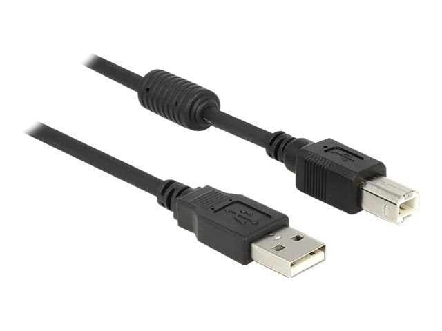 DELOCK Kabel USB 2.0-A > B Stecker/Stecker 1 m - Vorderansicht