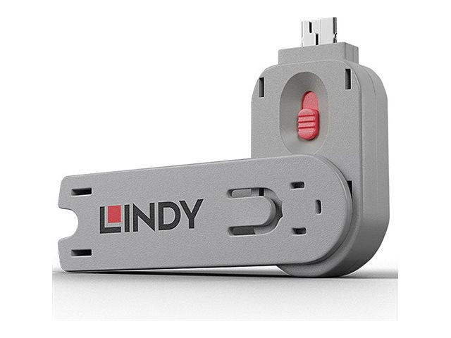 LINDY Schlüssel USB Port Schloss pink - Detailansicht