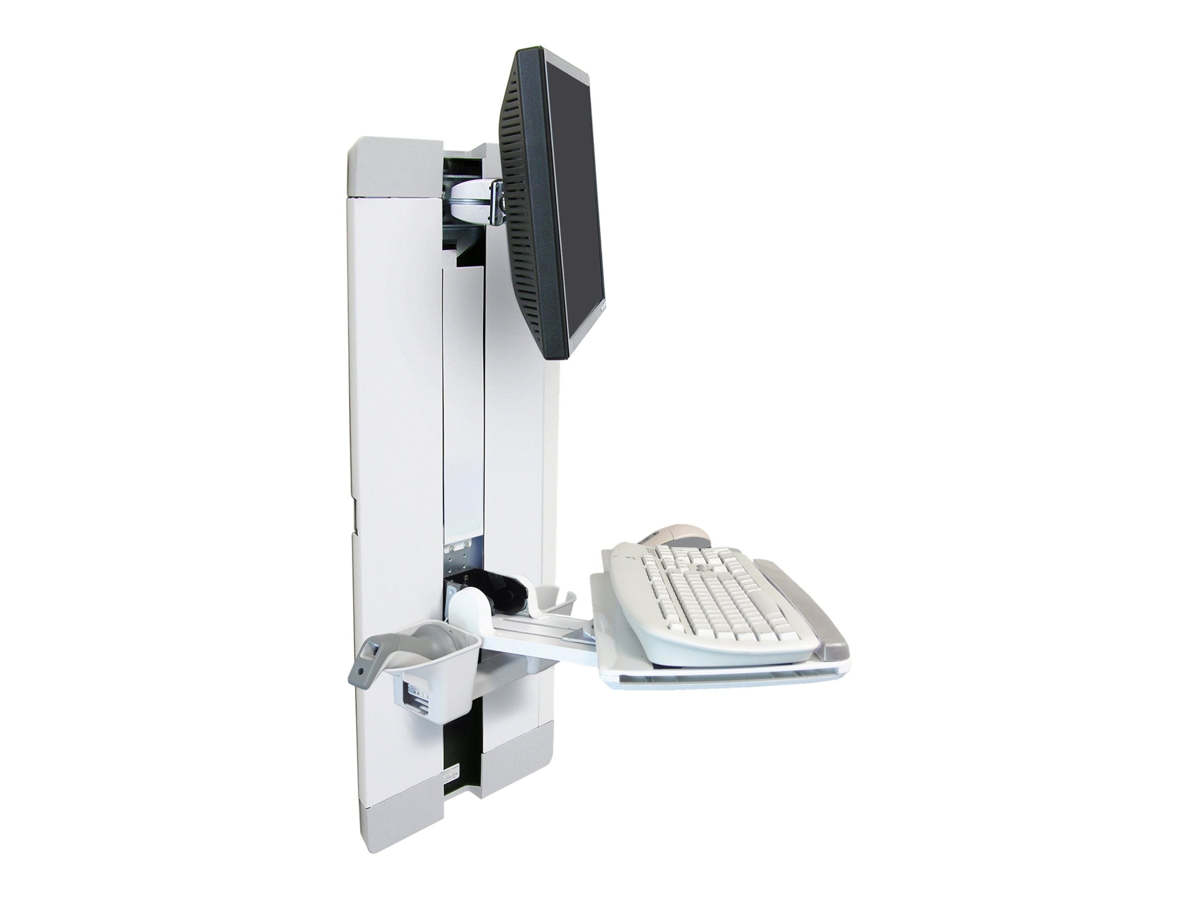 Vorderansicht des ERGOTRON StyleView Vertical Lift Befestigungskits