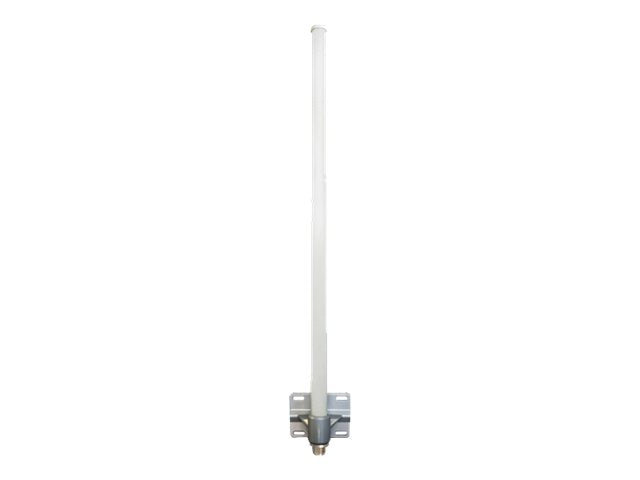 DELOCK Antenne WLAN N-Stecker 802.11 b/g/n 8 dBi omni starr grau outdoor - Vorderansicht