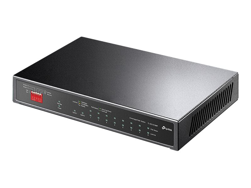 TP-LINK TL-SG1210MP PoE+ Desktop Switch Rückansicht