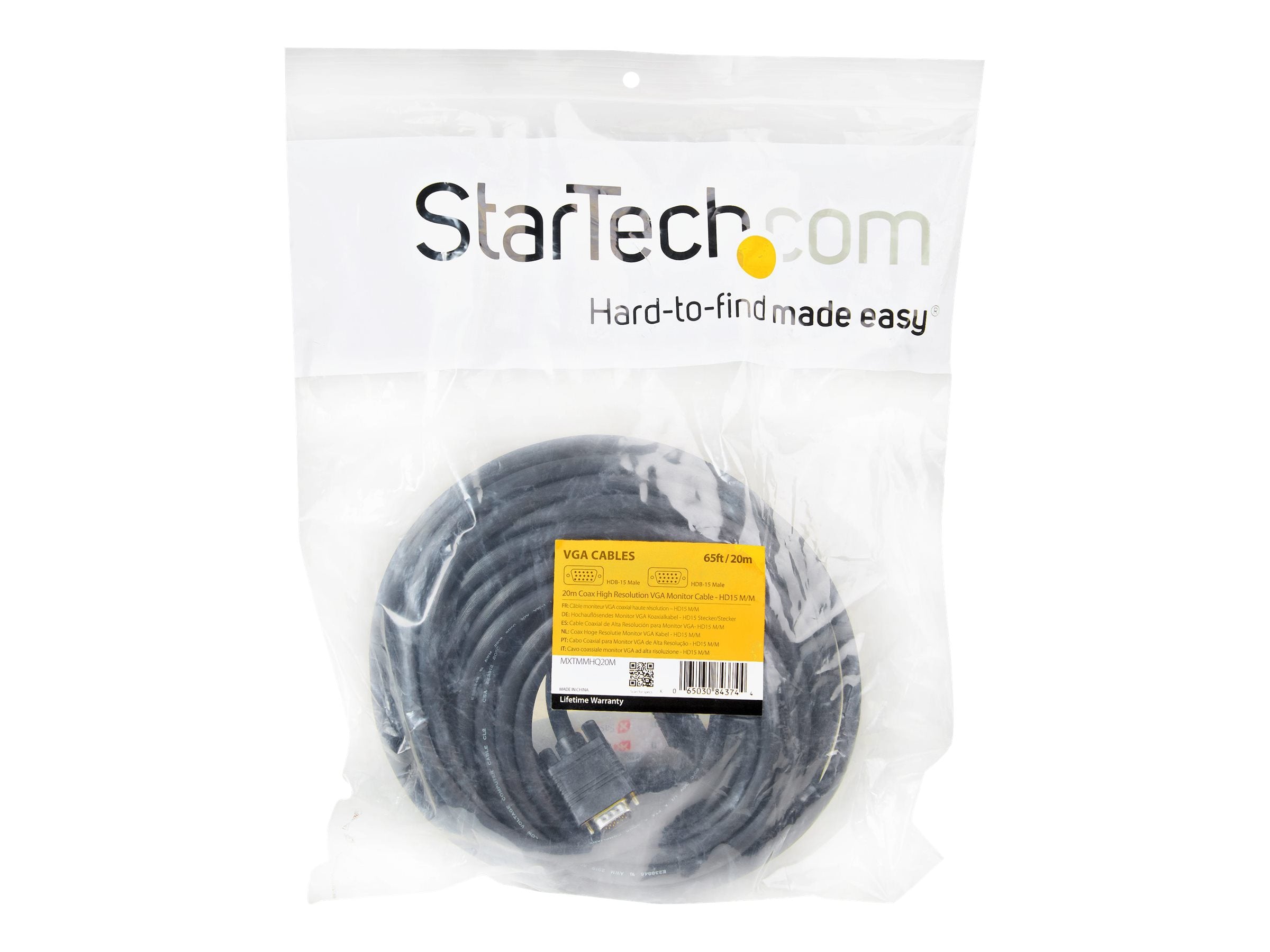 STARTECH.COM 20m Hochauflösendes VGA Monitorkabel Detailansicht