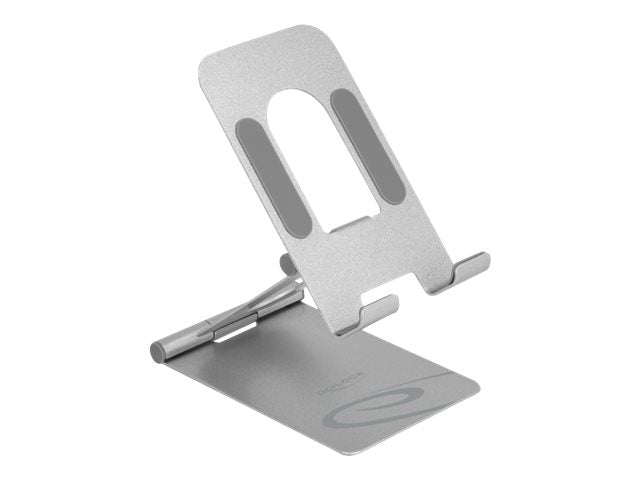DELOCK Smartphone Standhalterung Aluminium verstellbar - Vorderansicht