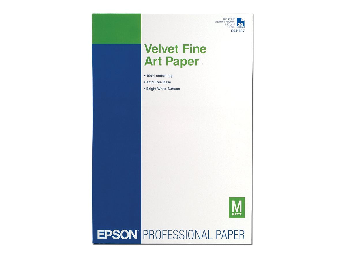 EPSON S041637 Velvet fine art Papier Vorderansicht