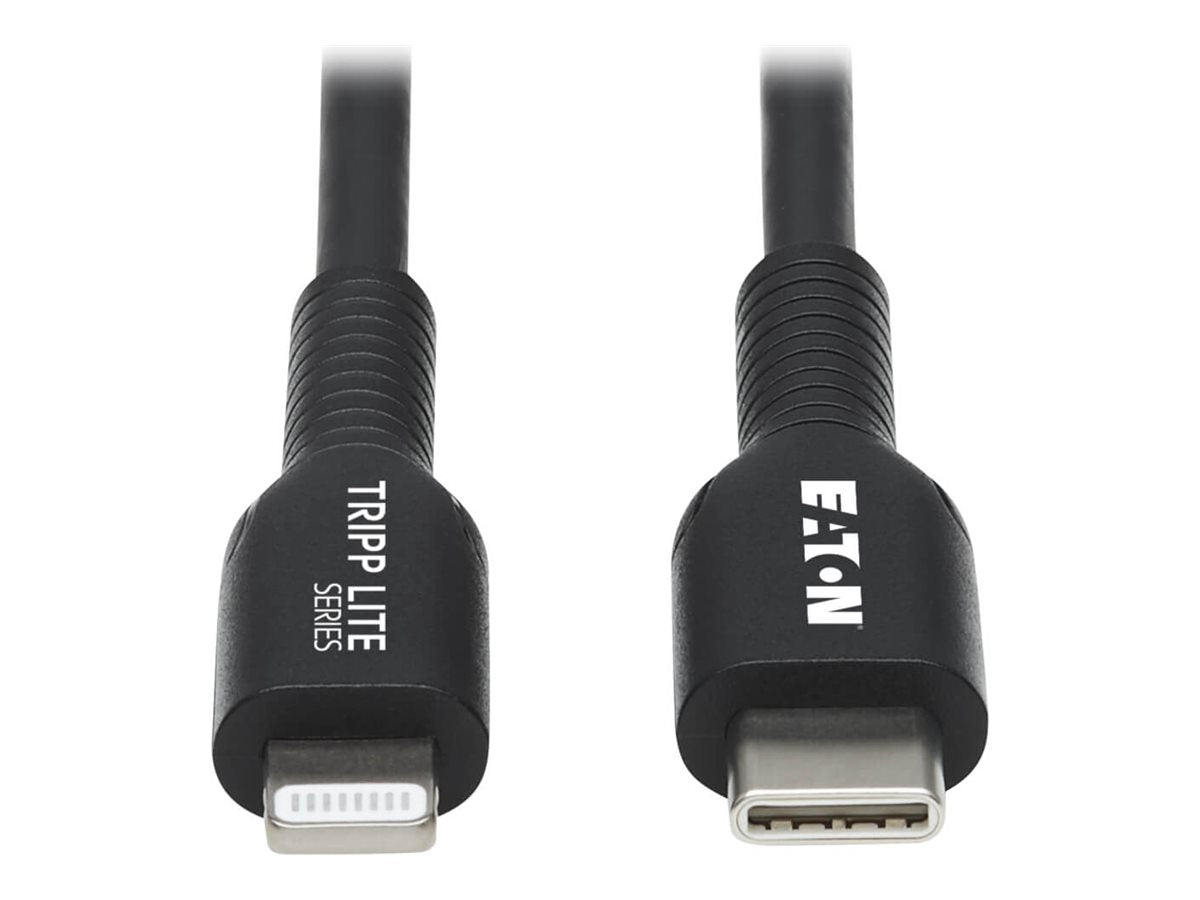 EATON TRIPPLITE USB-C to Lightning Sync/Charge Cable M/M MFi Certified Lightning cable 24 pin USB-C M to Lightning M 3m