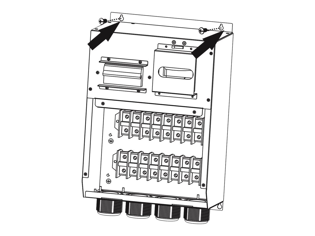 POWERWALKER External Wall Mount 3/3 MBS 30K -Z- Vorderansicht