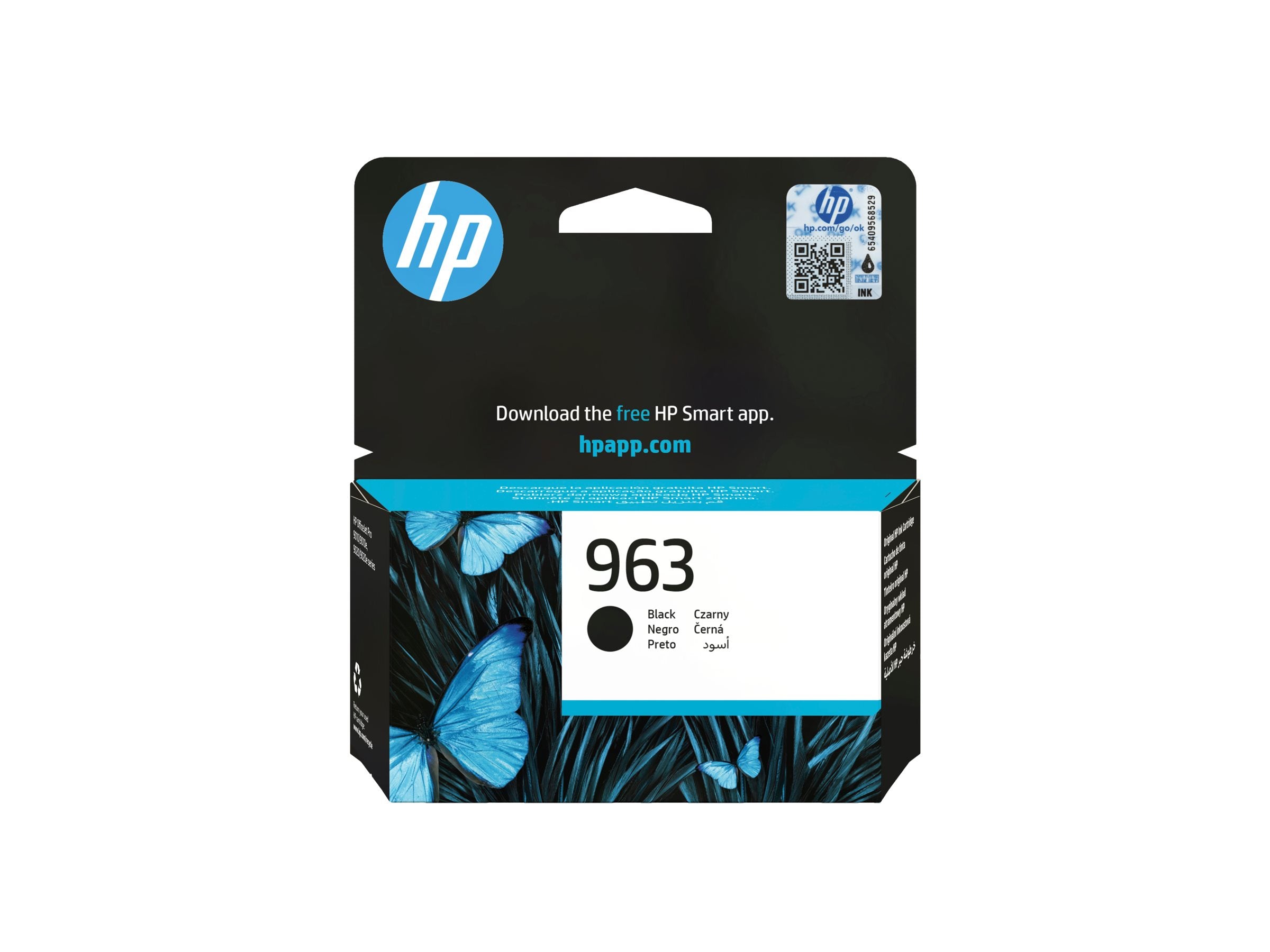 HP 963 Black Original Ink Cartridge Vorderansicht