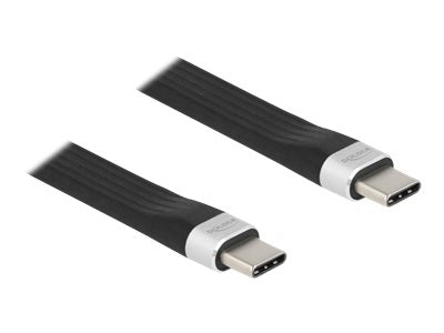 DELOCK USB 3.2 Gen 2 FPC Flachbandkabel USB Type-C zu USB Type-C 13,5cm - Vorderansicht