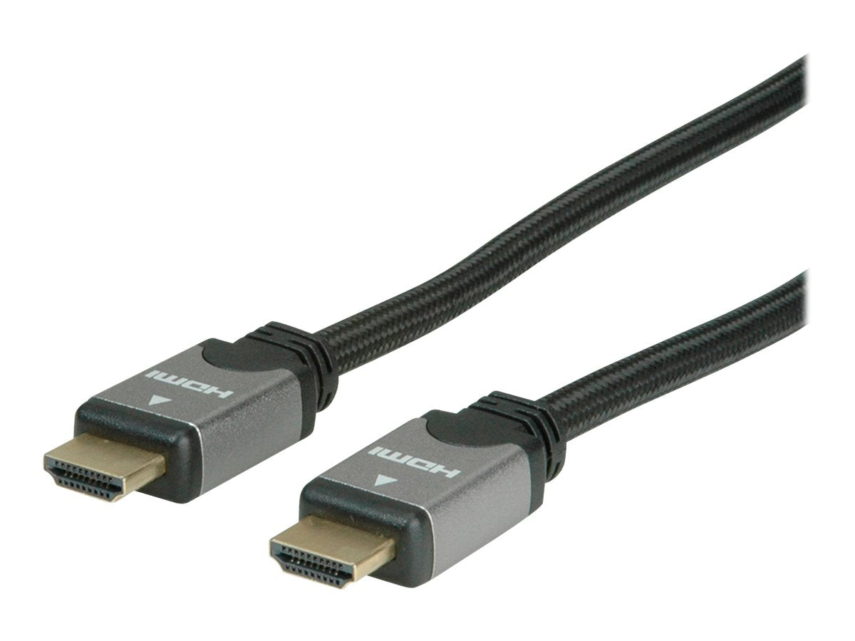ROLINE HDMI High Speed Kabel mit Ethernet ST-ST schwarz/silber 1m - Verpackung