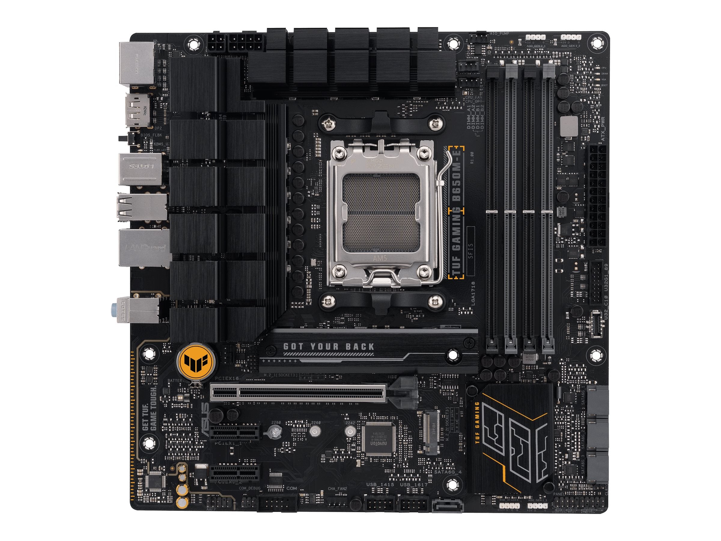 ASUS TUF GAMING B650M-E AM5 Motherboard Vorderansicht