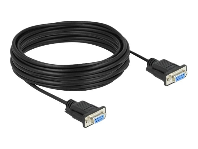 DELOCK Seriell Kabel RS-232 D-Sub 9 Buchse zu Buchse Nullmodem 10m - Verpackung