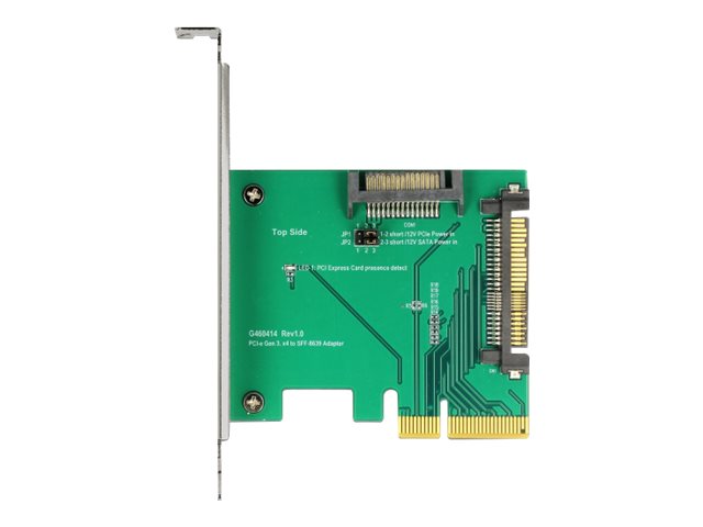 DELOCK PCI Express x4 Karte > 1 x intern U.2 NVMe SFF-8639 Stecker