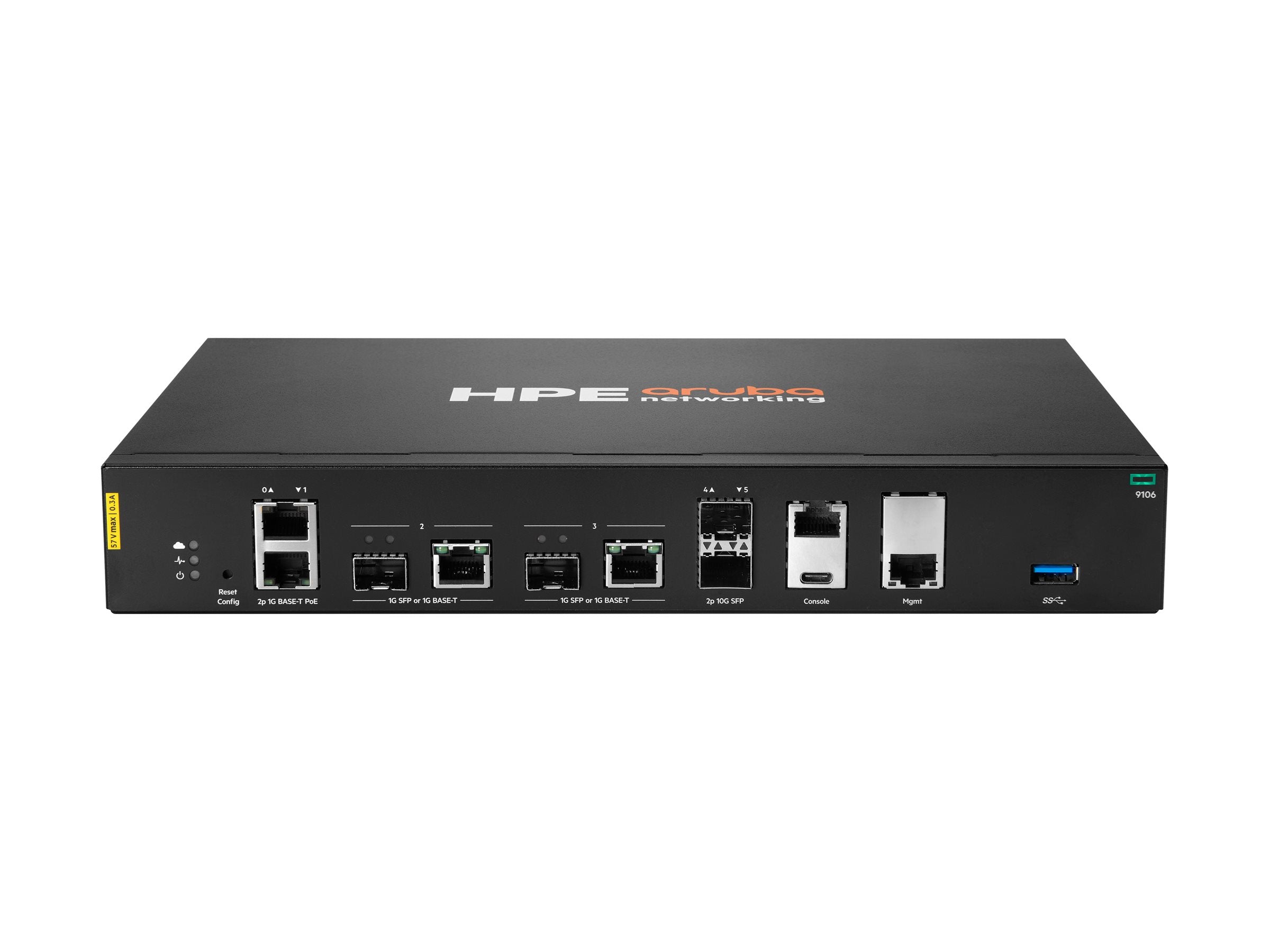 HPE Aruba Networking 9106 RW 2x SFP+ 2x Combo 2x PoE Hybrid Gateway