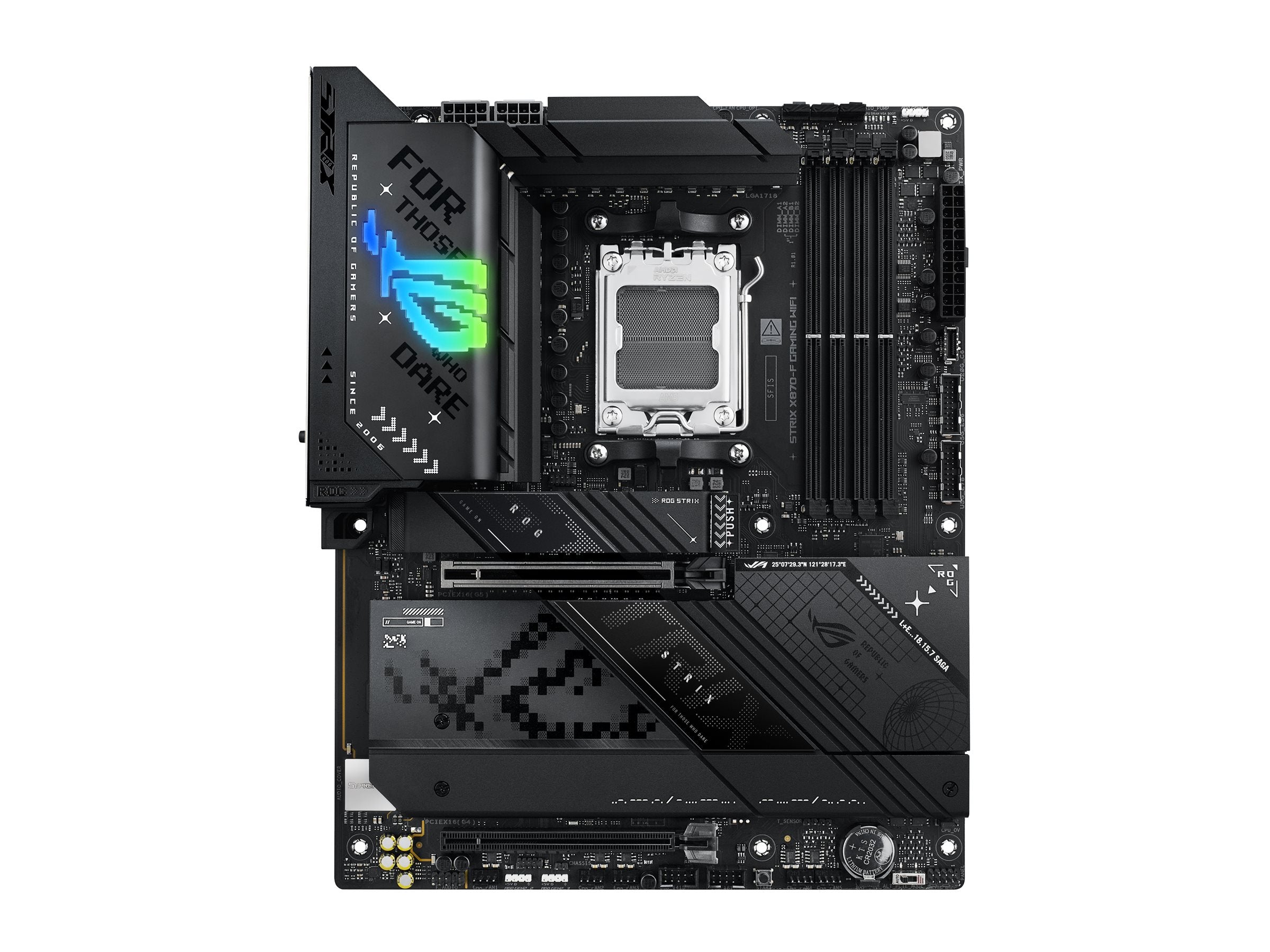 ASUS ROG STRIX X870-F GAMING WIFI AM5 DDR5 ATX MB Vorderansicht