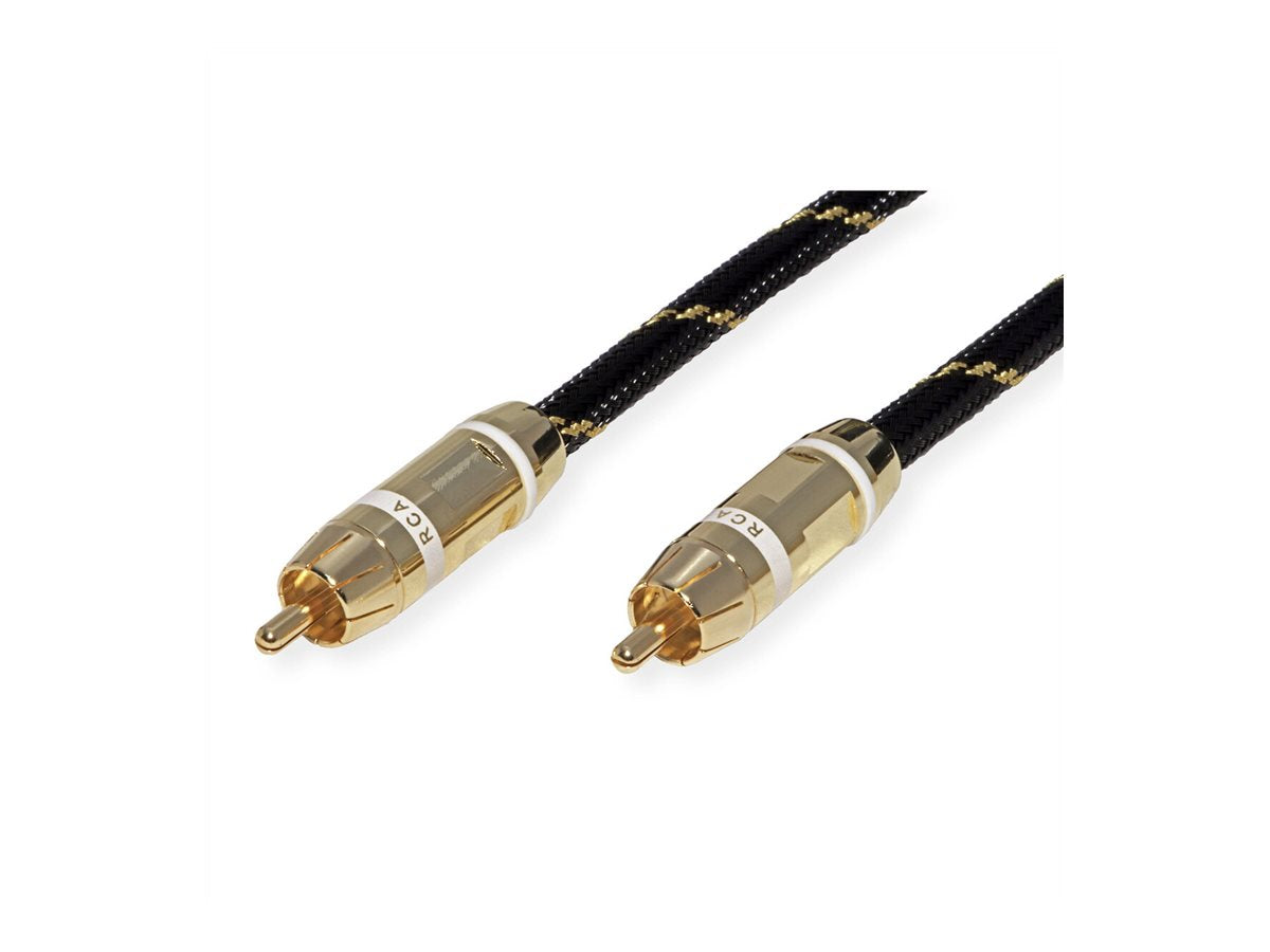 ROLINE GOLD Cinch-Kabel ST/ST 5m Vorderansicht