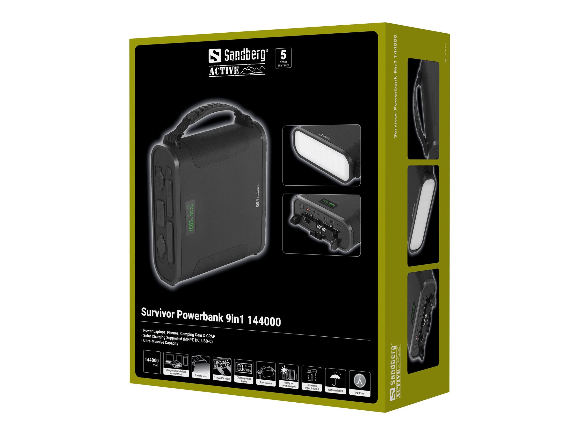 SANDBERG Survivor Powerbank 9in1 144000 Vorderansicht