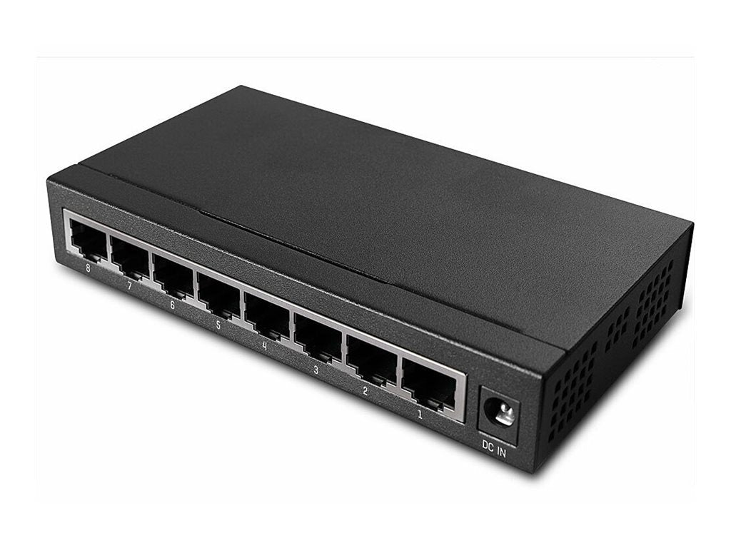 LINDY 8 Port 10/100/1000 GIGABIT Desktop Switch Detailansicht