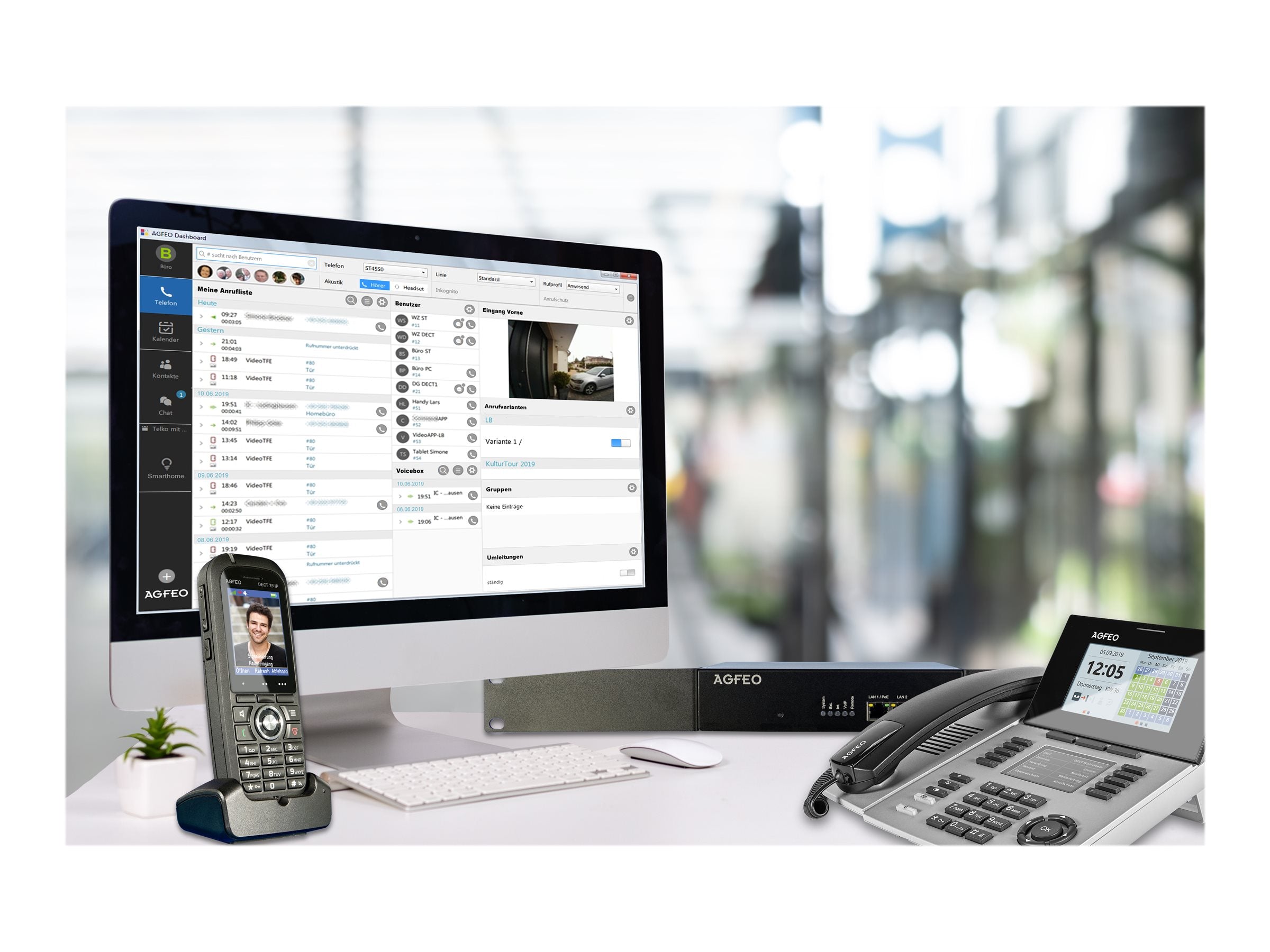 AGFEO DECT 75 IP schnurloses Erweiterungshandgerät Verpackung