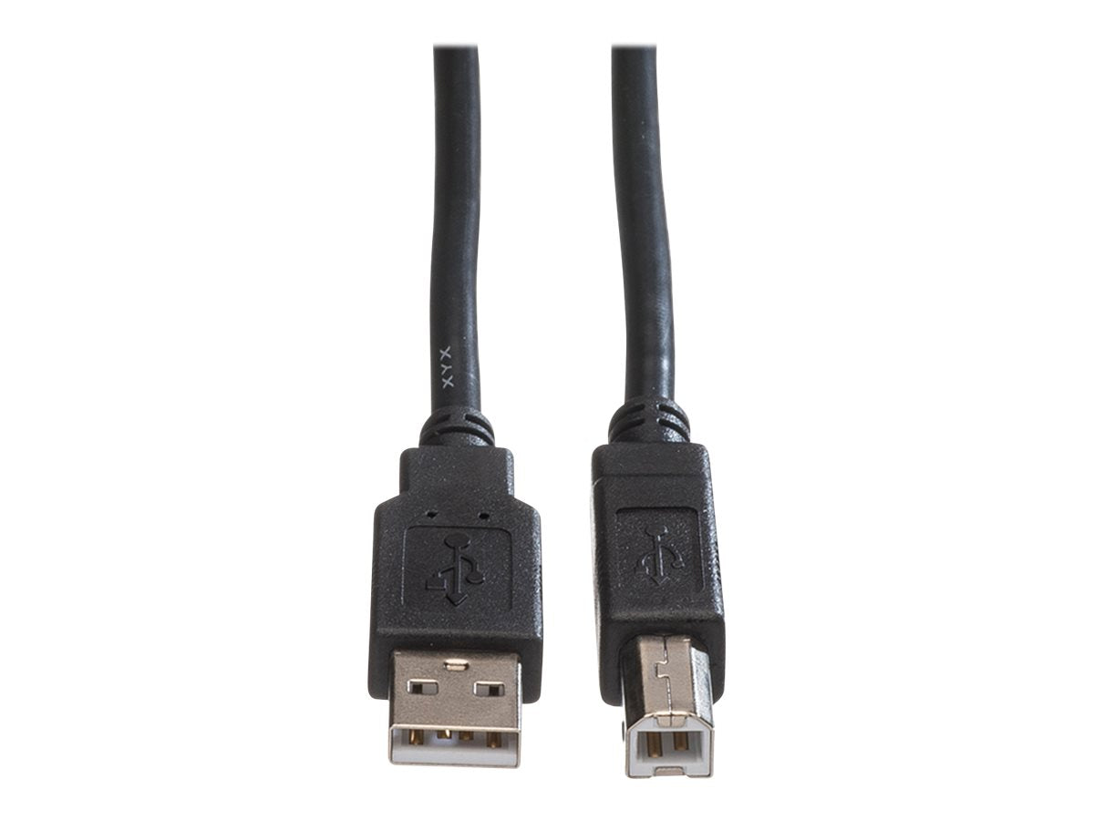 ROLINE USB 2.0 Kabel Typ A-B schwarz 1,8m Verpackung