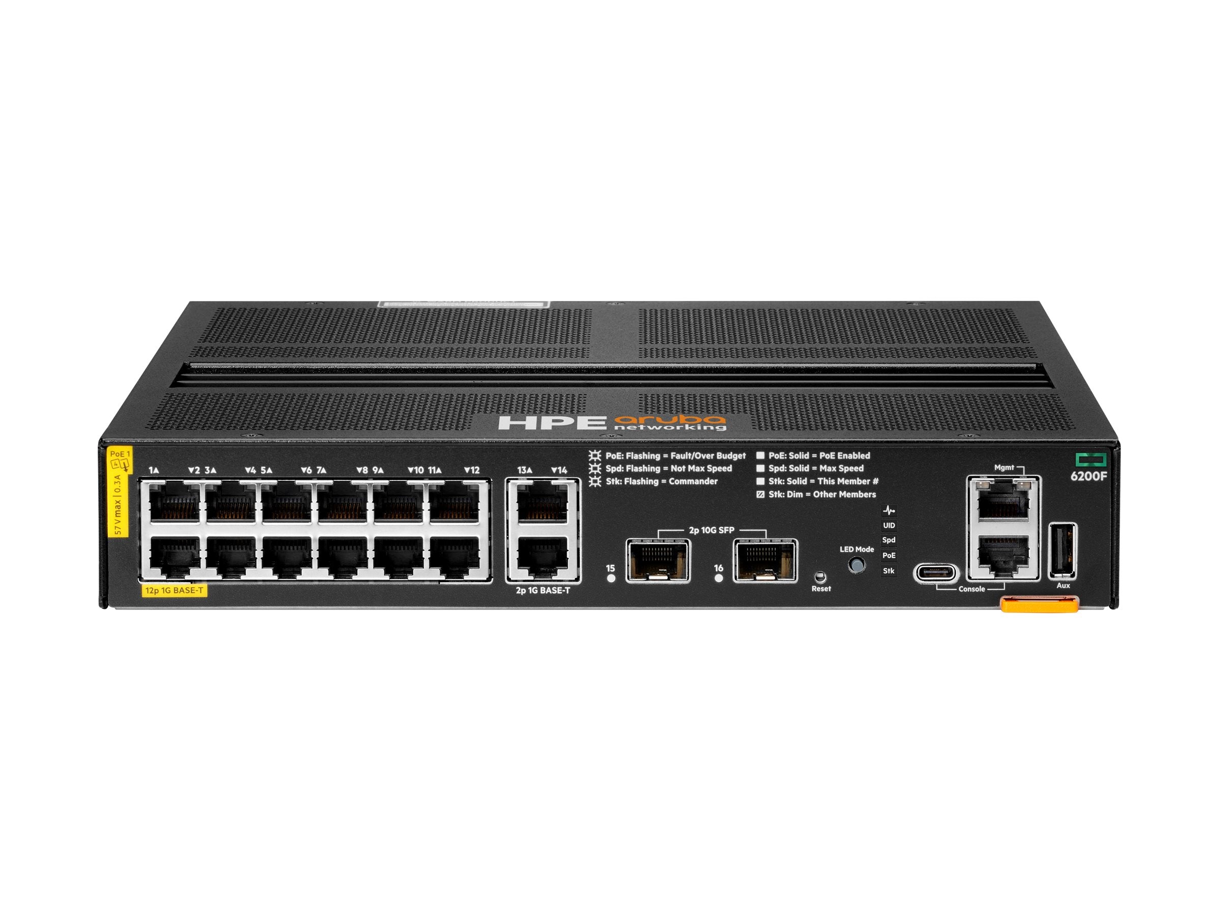 ARUBA HPE Aruba 6200F 12G Class4 PoE Switch Detailansicht
