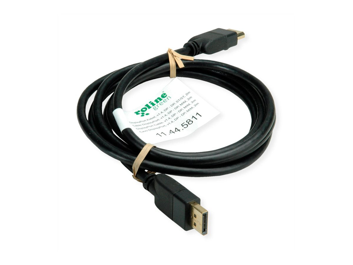 ROLINE GREEN DisplayPort Kabel v1.4 DP ST - ST schwarz 5m Verpackung