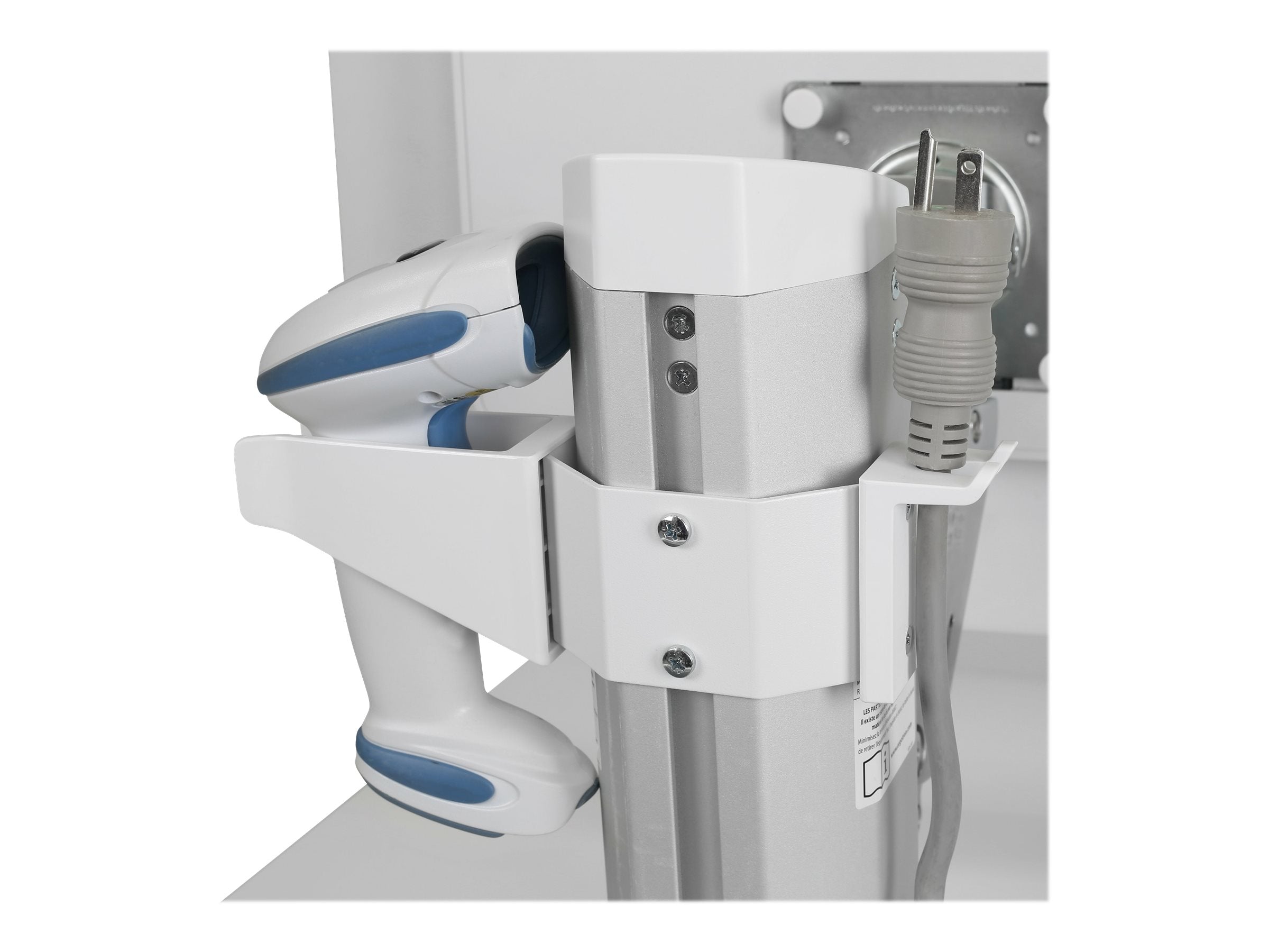 Vorderansicht des ERGOTRON Scanner Holder mit Cord Hook für SV4X