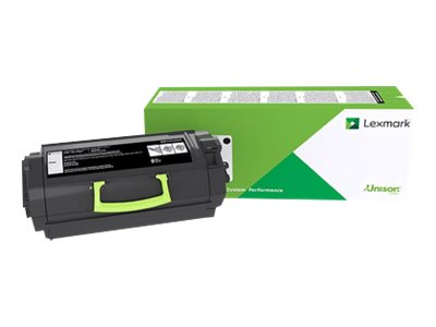 LEXMARK 522HE Toner schwarz hohe Kapazität Vorderansicht