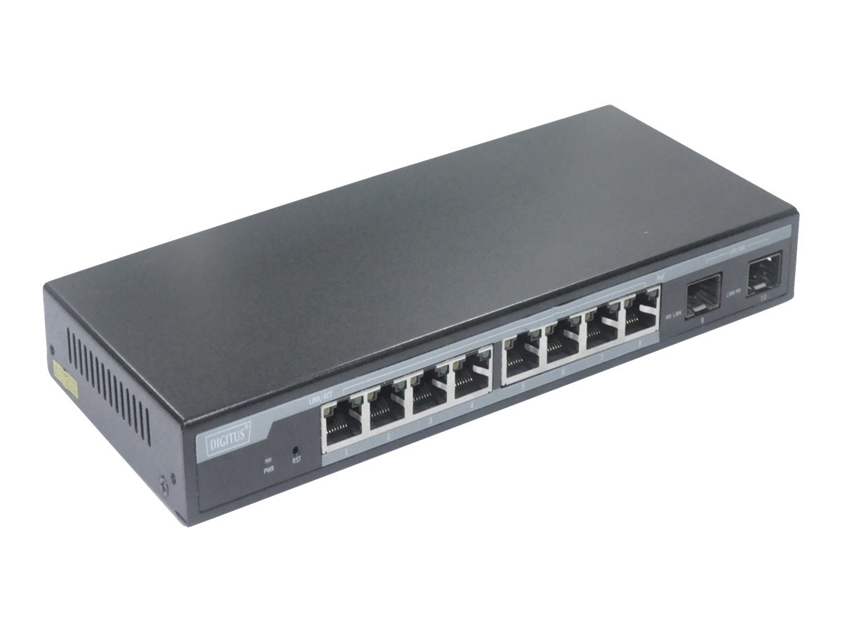 DIGITUS L2 managed 8-Port Gigabit PoE Switch Detailansicht