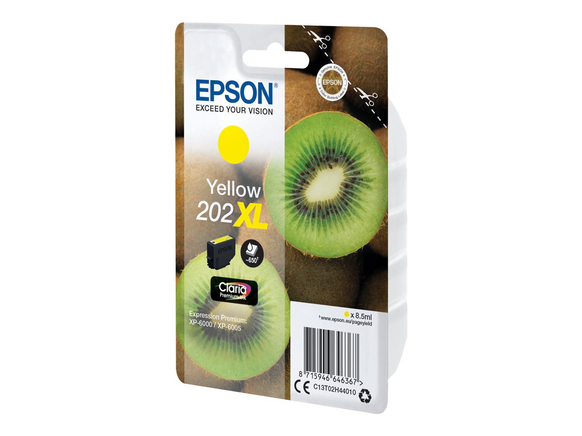 EPSON 4LB Singlepack Yellow 202XL Kiwi Clara Premium Ink Verpackung