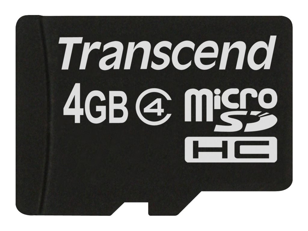 TRANSCEND 4GB micro SDHC Card Class 4 Vorderansicht
