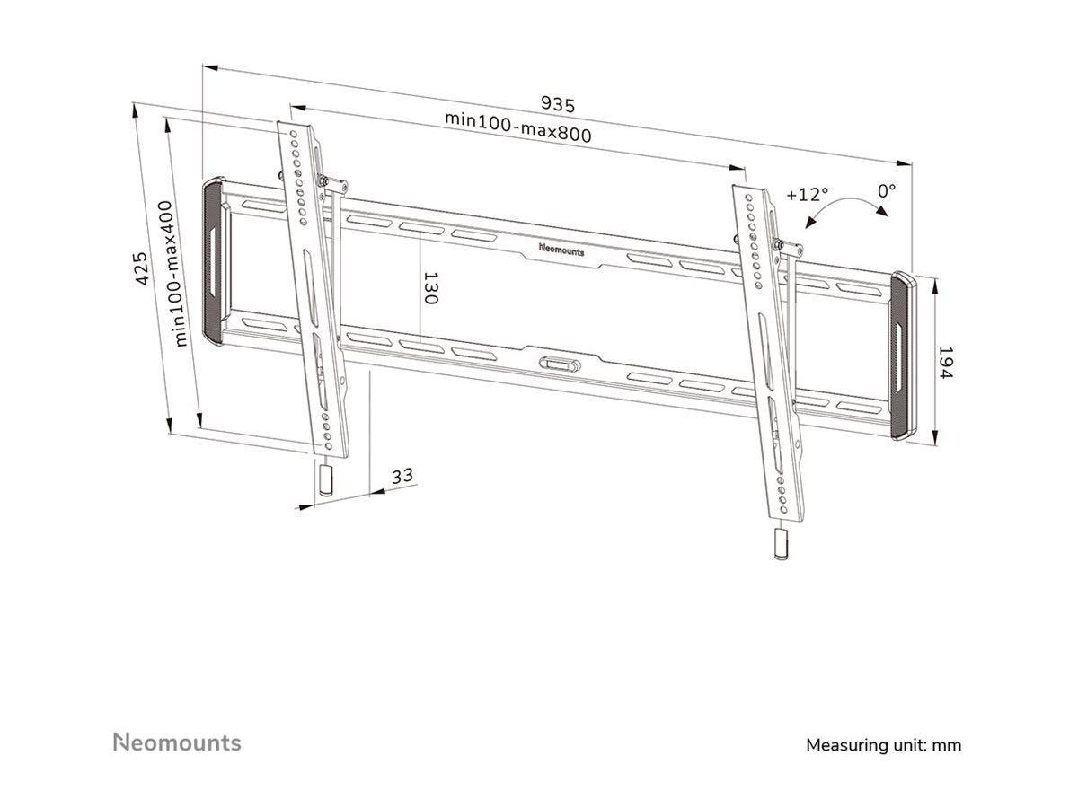 NEOMOUNTS WL35-550BL18 Tilt Wallmount Detailansicht